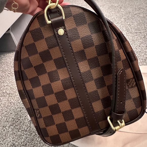 Brown checkered purse - Picture 3 of 6